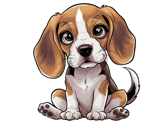 Adorable Beagle Dog T-Shirt Design
