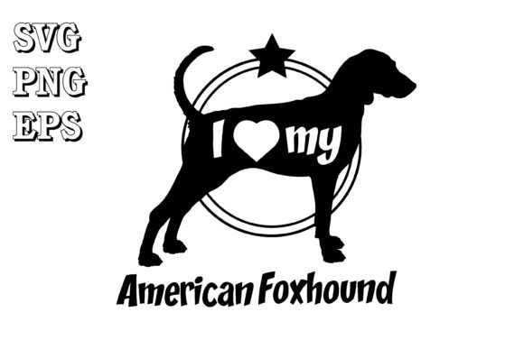 American Foxhound Silhouette