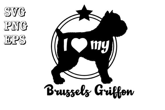 Brussels Griffon Dog Silhouette