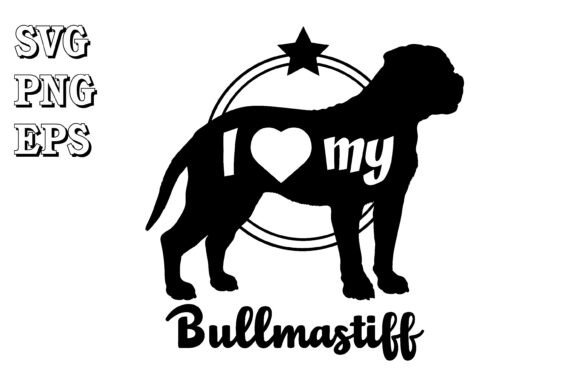 Bullmastiff Dog Silhouette