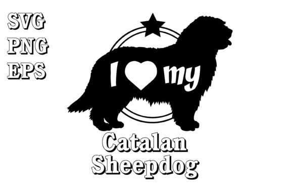 Catalan Sheepdog Dog Silhouette