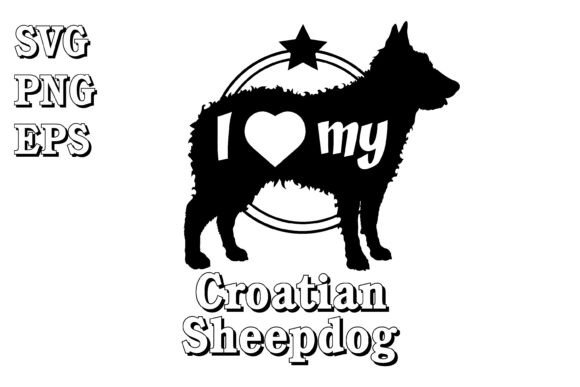 Croatian Sheepdog Dog Silhouette
