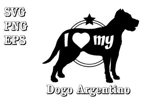 Dogo Argentino Dog Silhouette