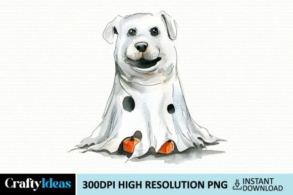 Halloween Ghost Dog Clipart