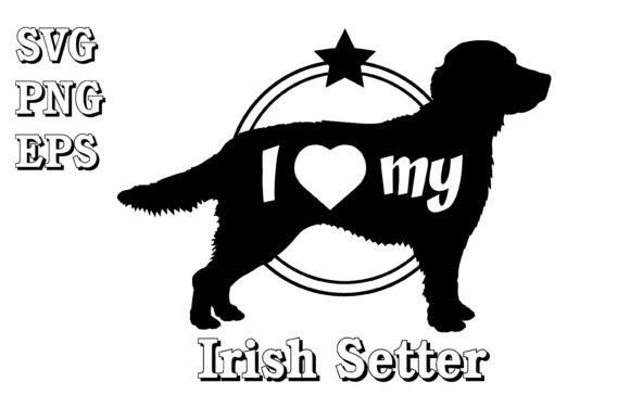 Irish Setter Dog Silhouette Review for Embroidery Projects