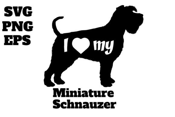 Miniature Schnauzer Monogram Vector