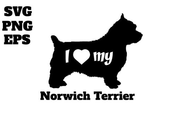 Norwich Terrier I Love My Dog Template