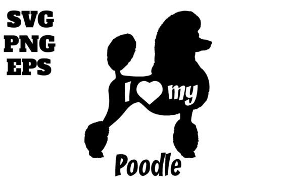 Poodle Dog Monogram Vector