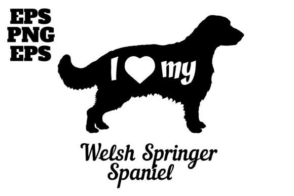 Welsh Springer Dog Monogram Vector